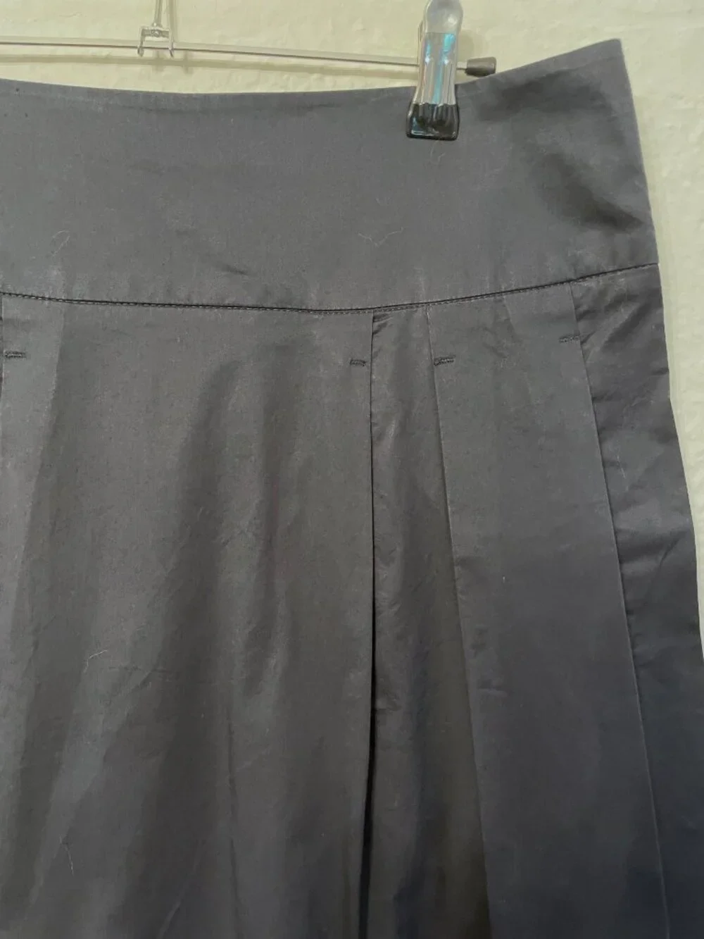 Vince Colorblock Pleated Knee Length Skirt Pockets, Sz 10, Luxury Preppy Chic